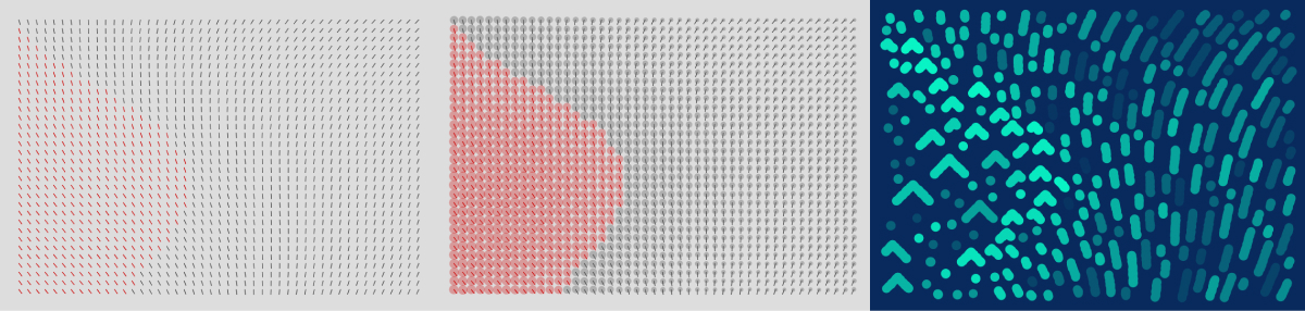 Visualization of the two fields in Maps for grief