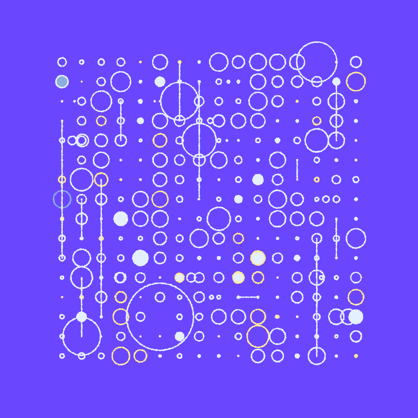 Glitch circles N° 8